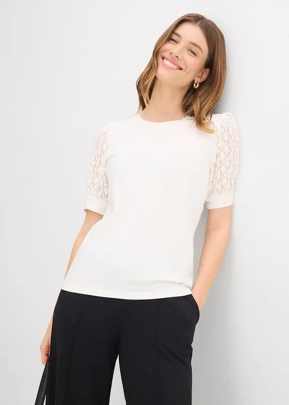 T-shirt en coton extensible, bonprix