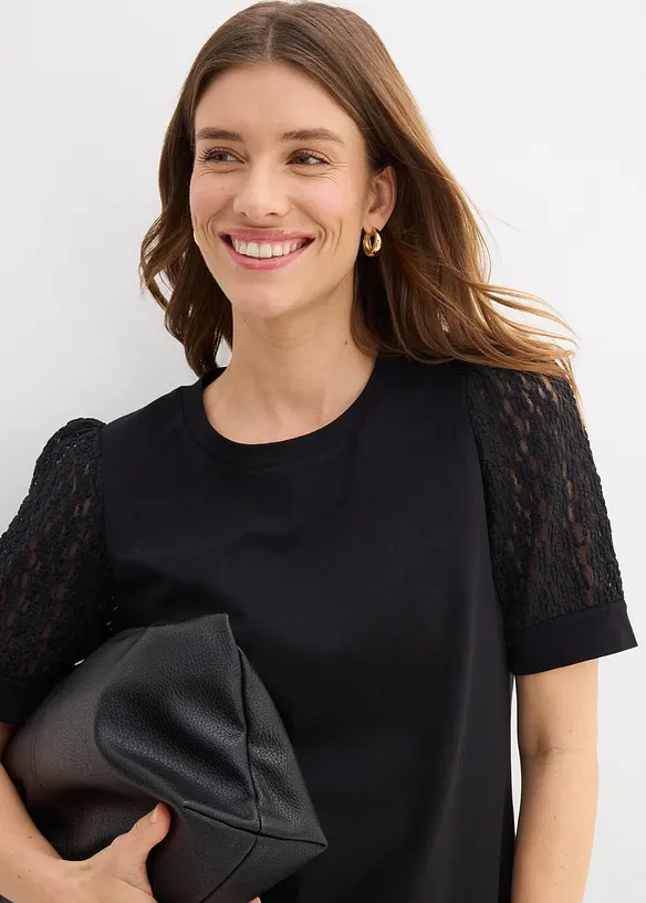 T-shirt en coton extensible, bonprix