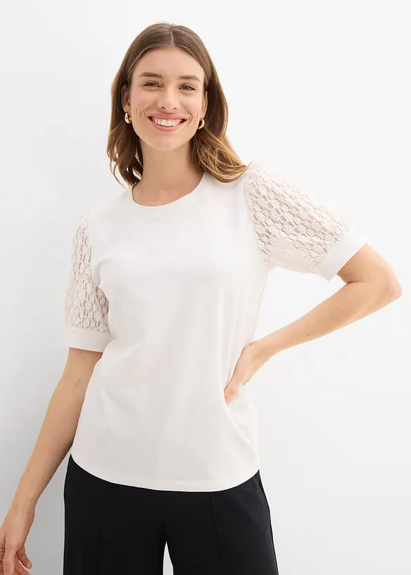 T-shirt en coton extensible, bonprix