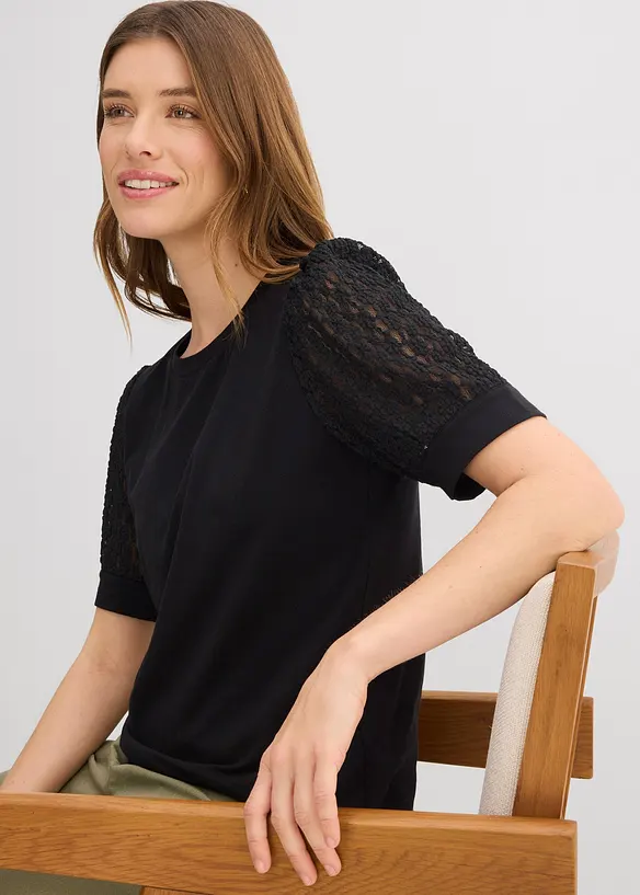 T-shirt en coton extensible, bonprix