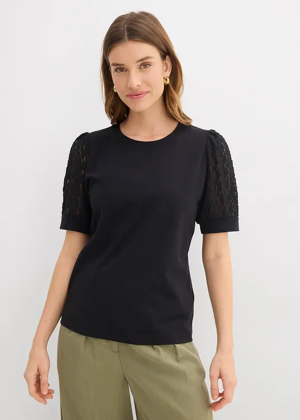 T-shirt en coton extensible, bonprix