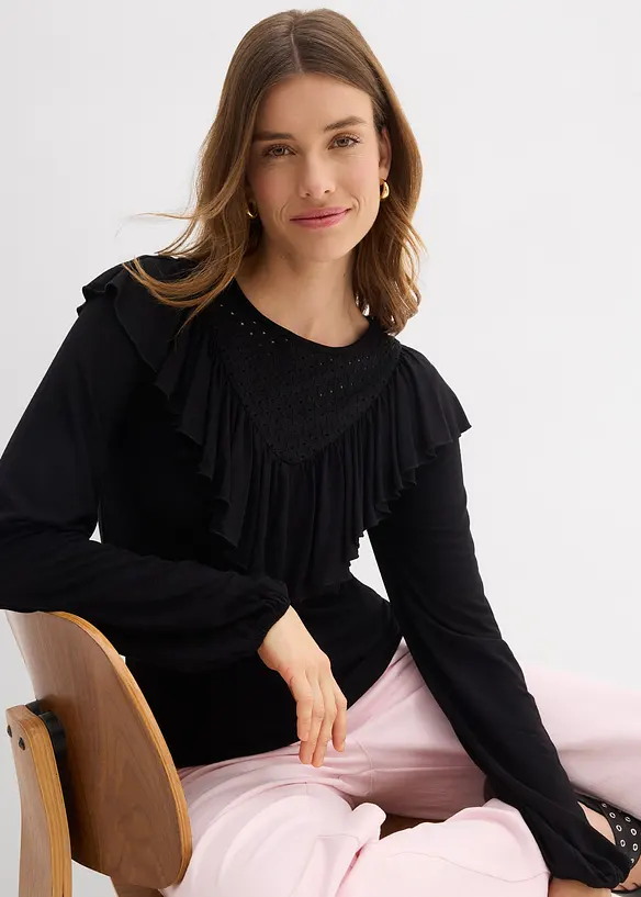 T-shirt en viscose extensible, bonprix