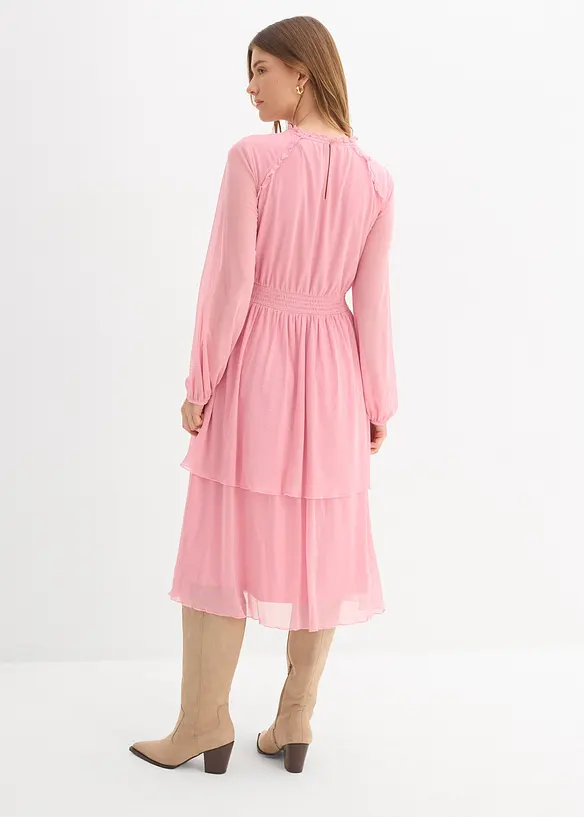 Robe en jersey et mesh fin, bonprix