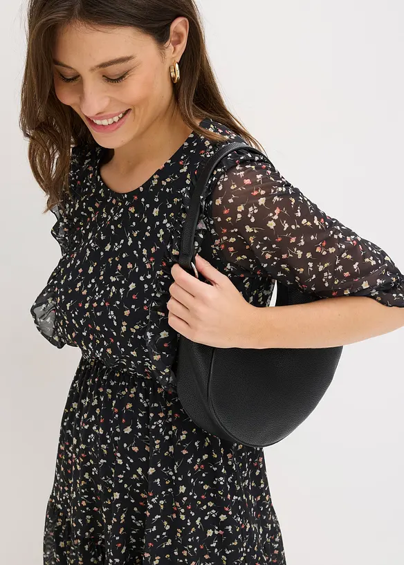 Robe en jersey et mesh fin, bonprix