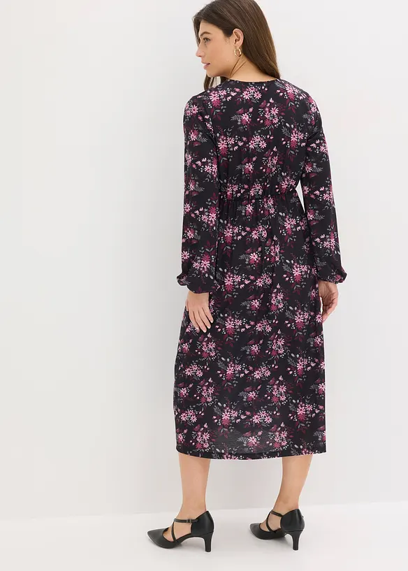 Robe en jersey &agrave; manches ballon, bonprix