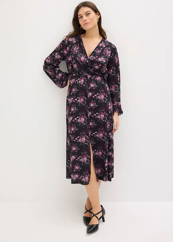 Robe en jersey &agrave; manches ballon, bonprix