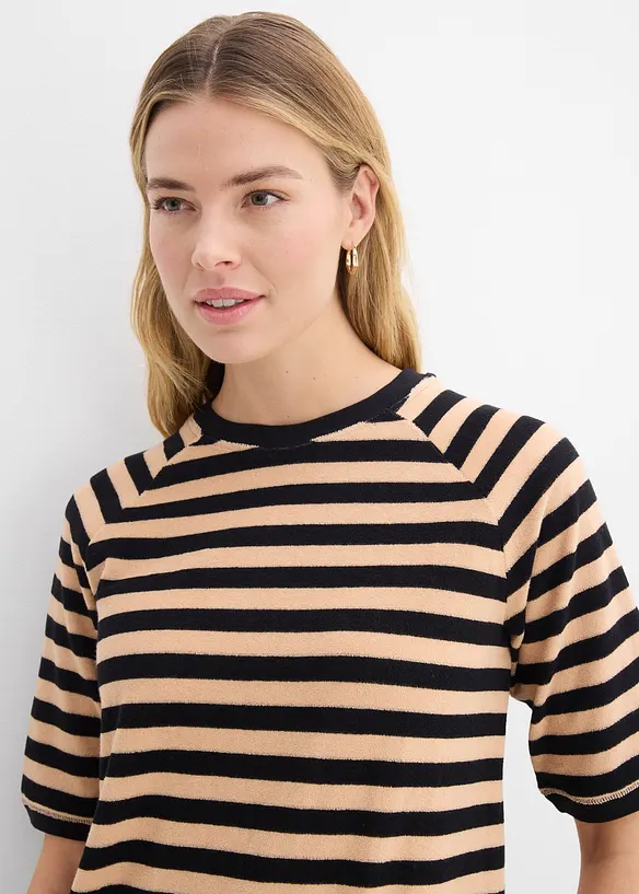 T-shirt en tissu &eacute;ponge doux, bonprix