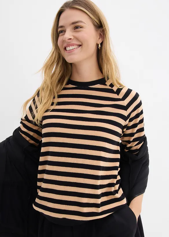 T-shirt en tissu &eacute;ponge doux, bonprix