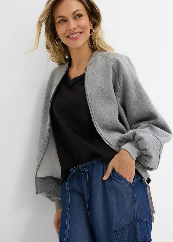 Pantalon large &agrave; taille extensible en lyocell fluide, bonprix