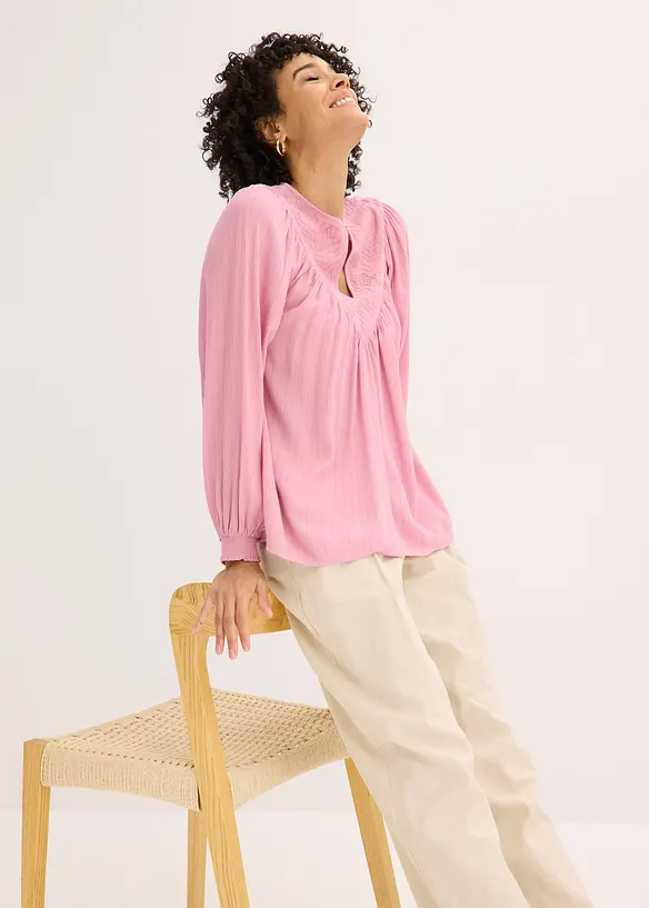 Tunique &agrave; broderie, bonprix