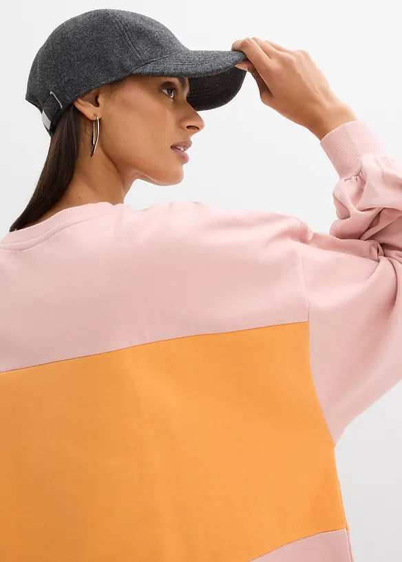 Sweat oversize 100% coton, bonprix