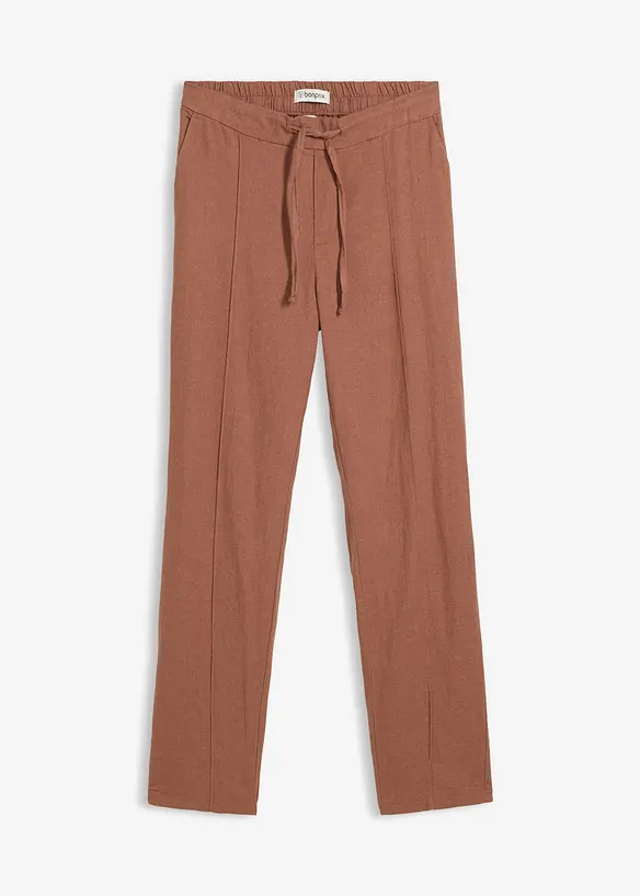 Pantalon en lin m&eacute;lang&eacute;, bonprix