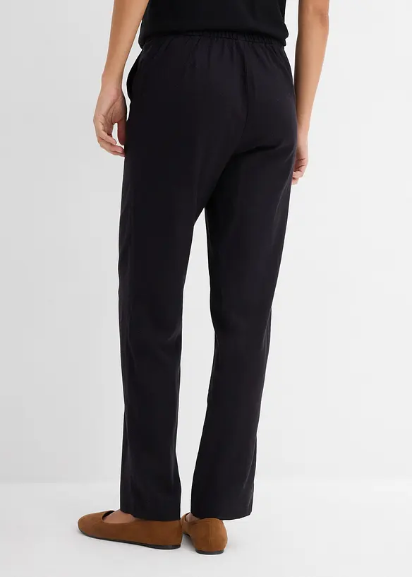 Pantalon en lin m&eacute;lang&eacute;, bonprix