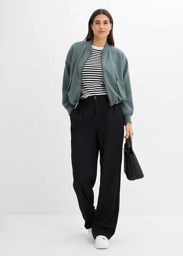 Blouson oversize en sweat doux, bonprix