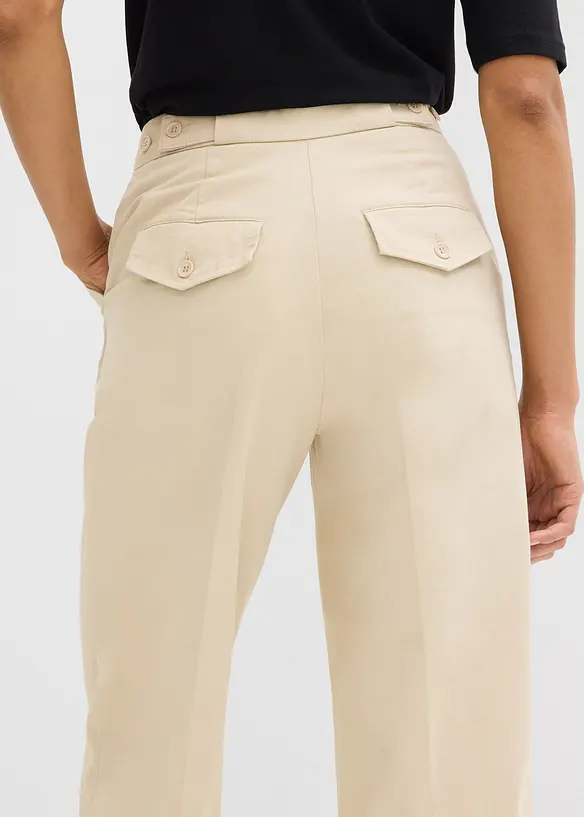Pantalon chino en twill de coton, bonprix