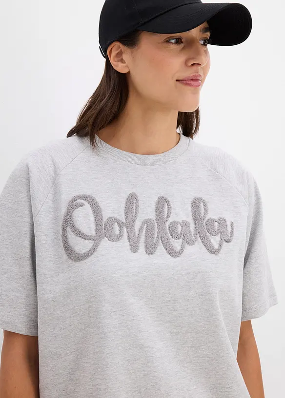 Sweat en coton m&eacute;lang&eacute;, bonprix