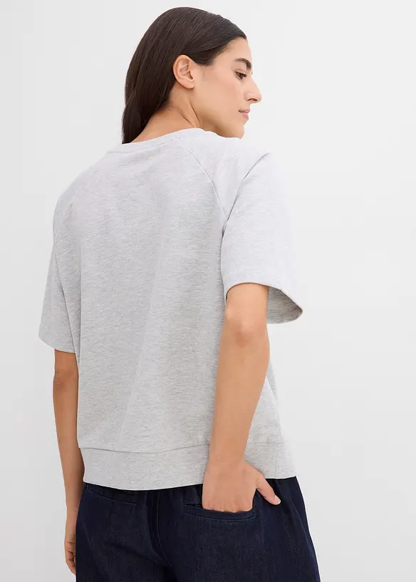 Sweat en coton m&eacute;lang&eacute;, bonprix
