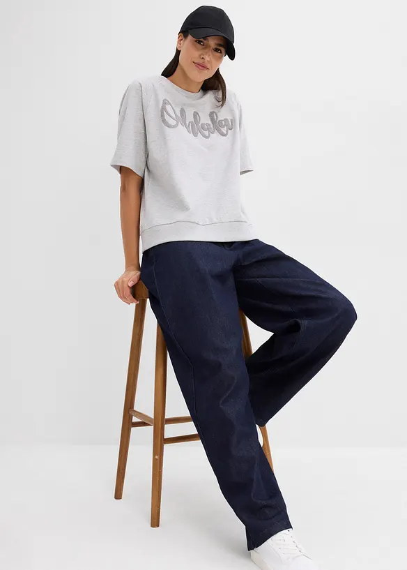 Sweat en coton m&eacute;lang&eacute;, bonprix