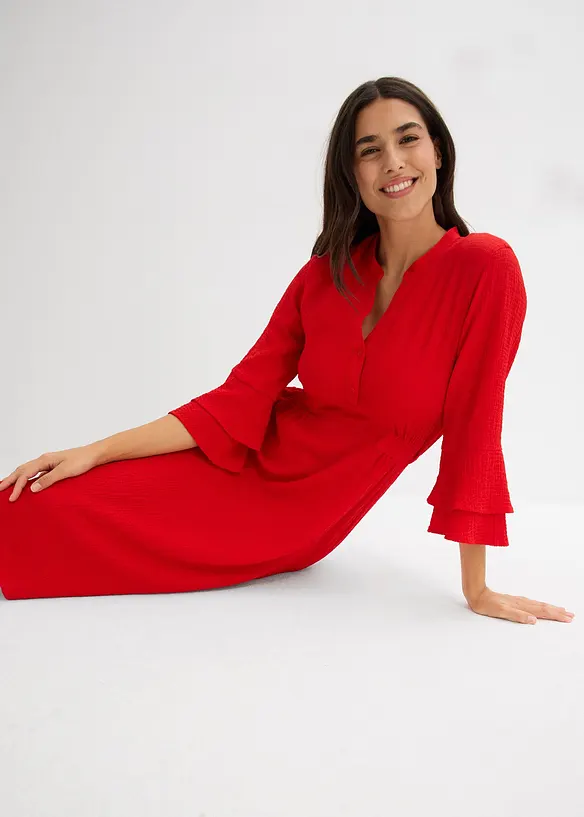 Robe en mati&egrave;re textur&eacute;e, bonprix