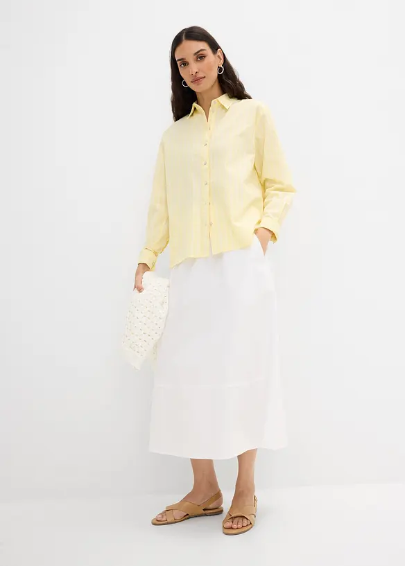 Chemisier ray&eacute; 100% coton, bonprix