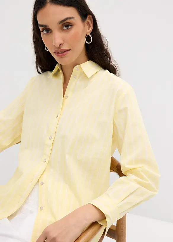 Chemisier ray&eacute; 100% coton, bonprix