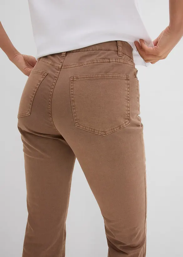 Jean flare taille mi-haute, extensible, bonprix