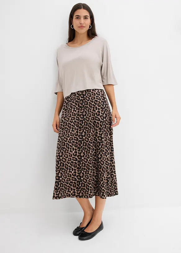 Robe fluide en jersey viscose, bonprix