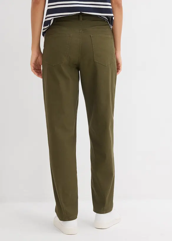 Pantalon barrel &agrave; taille &eacute;lastiqu&eacute;e, bonprix