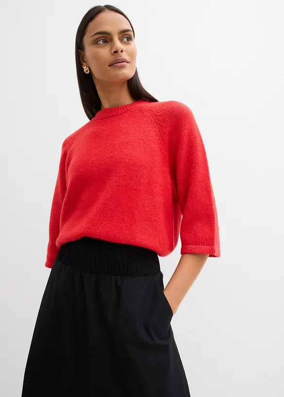 Jupe midi 100% coton, bonprix