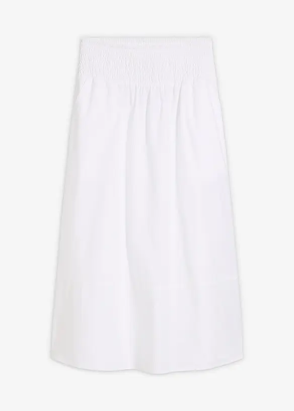 Jupe midi 100% coton, bonprix