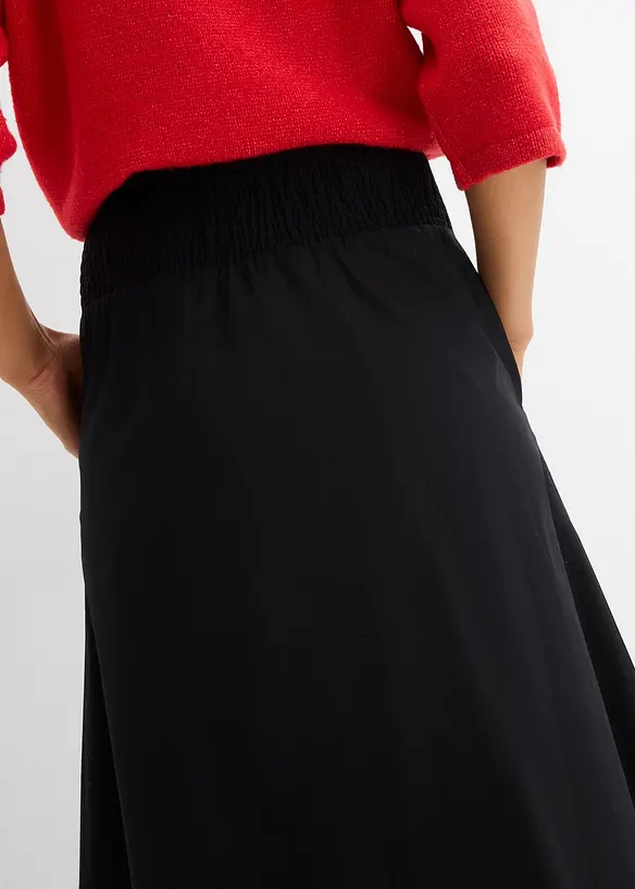 Jupe midi 100% coton, bonprix