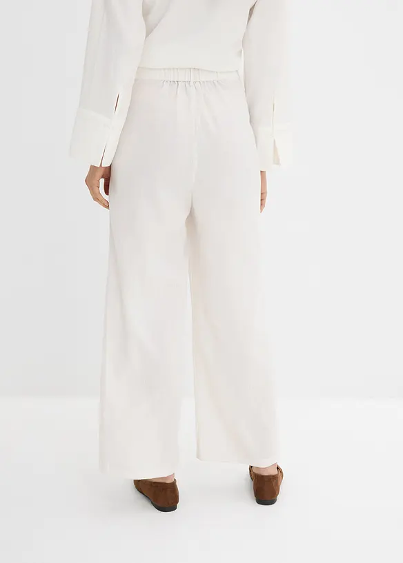 Pantalon avec bouton d&eacute;coratif, bonprix