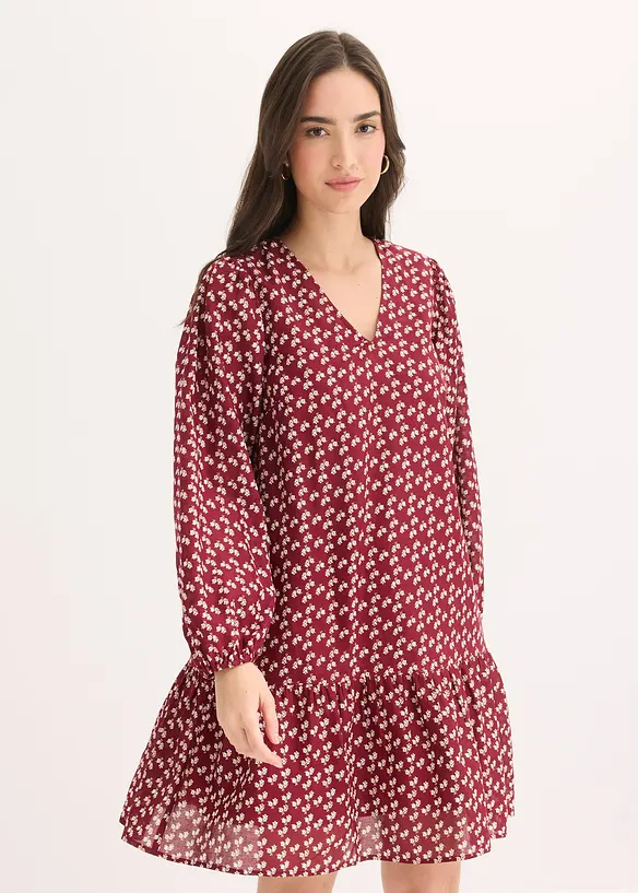 Robe courte effet froiss&eacute;, bonprix