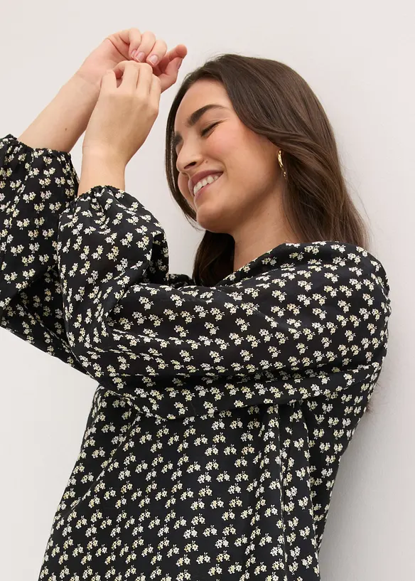 Robe courte effet froiss&eacute;, bonprix