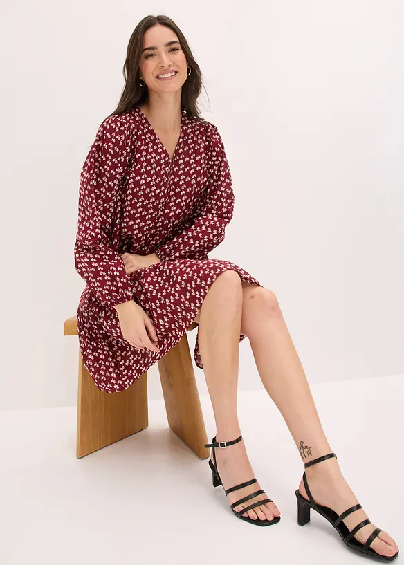 Robe courte effet froiss&eacute;, bonprix