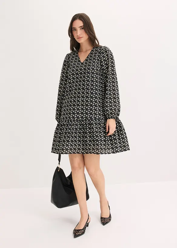 Robe courte effet froiss&eacute;, bonprix