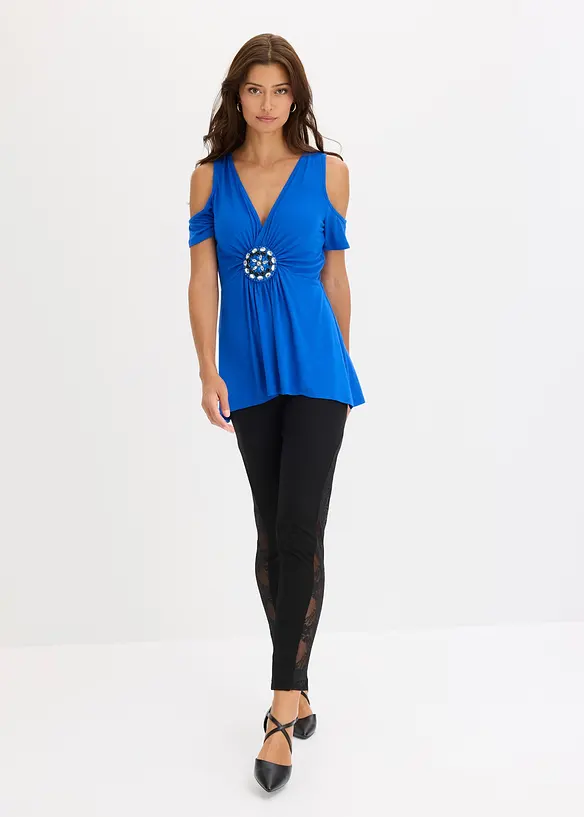 T-shirt &eacute;paules nues en mesh, bonprix