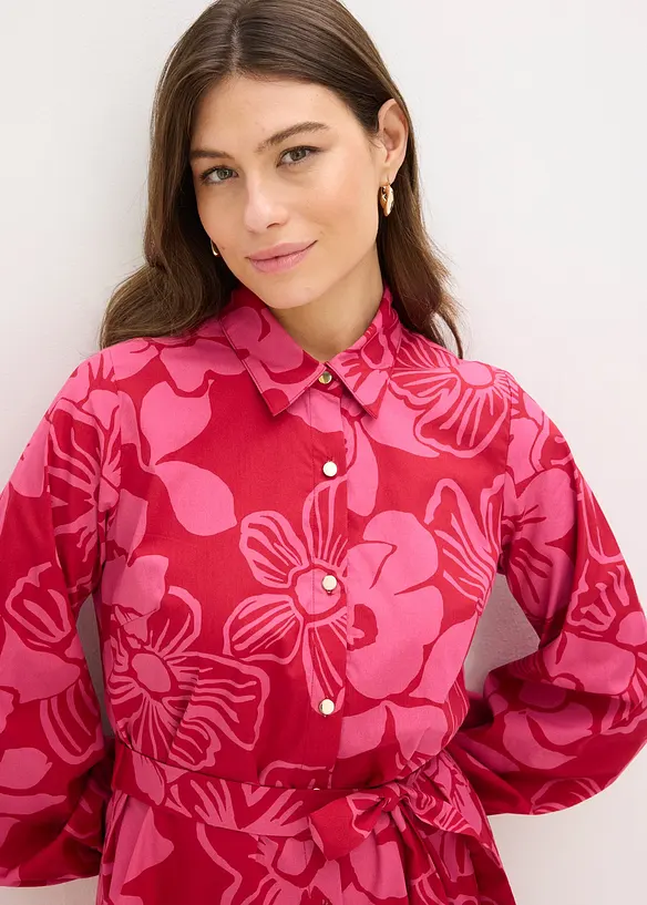 Robe-chemise 100% coton, bonprix