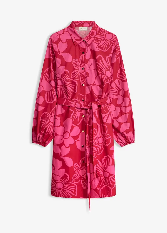 Robe-chemise 100% coton, bonprix