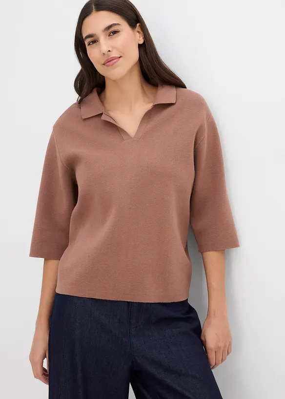 Polo en maille, bonprix