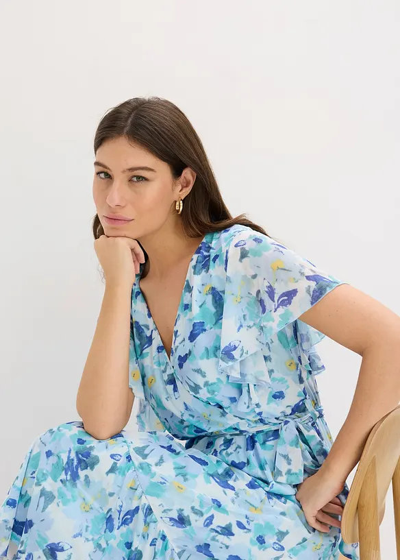 Robe midi en mesh doux, bonprix