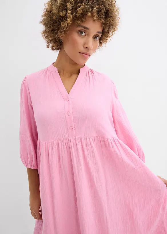Robe-tunique en gaze de coton douce, bonprix