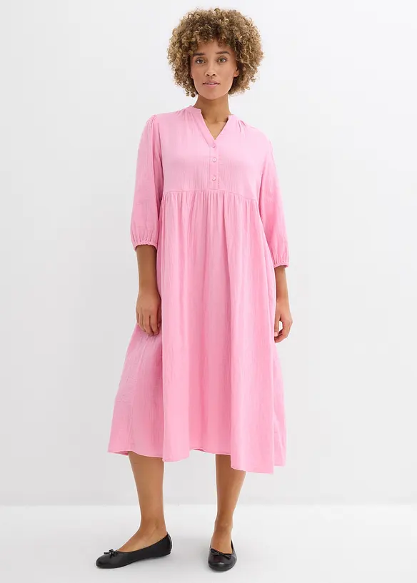 Robe-tunique en gaze de coton douce, bonprix