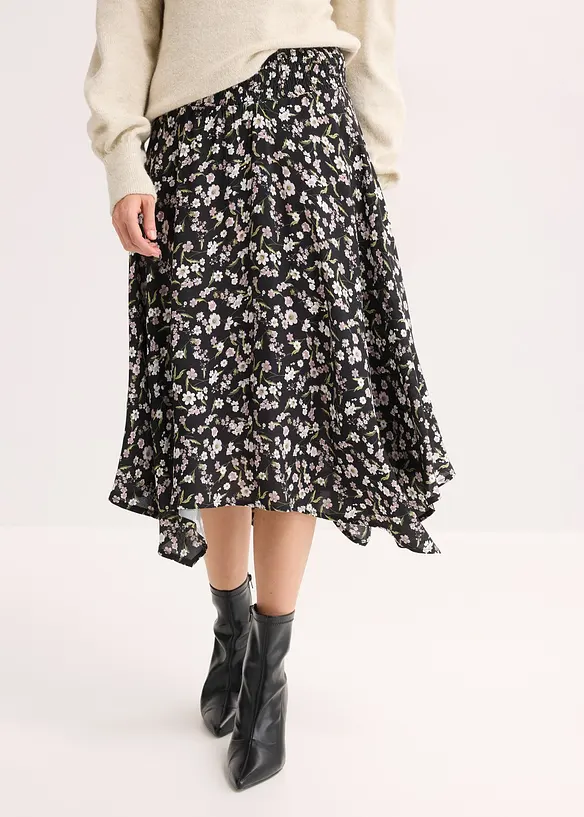 Jupe midi 100% viscose, bonprix