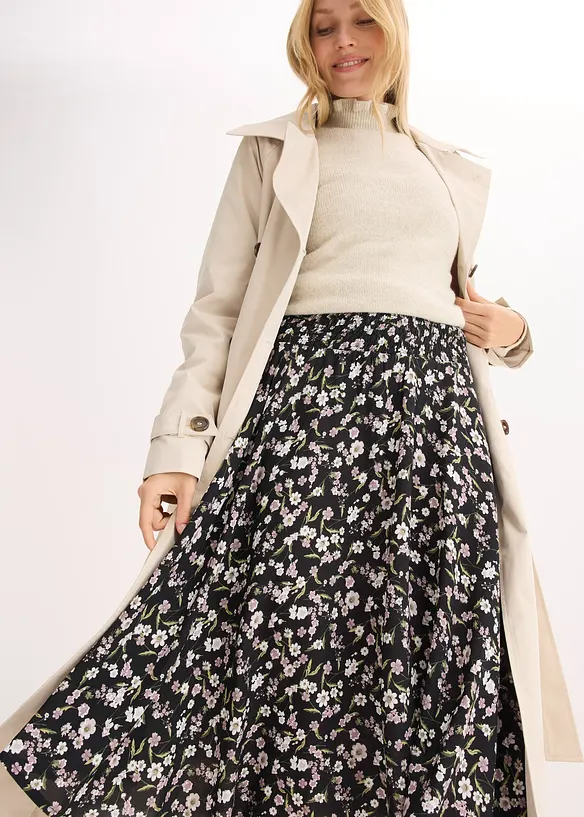 Jupe midi 100% viscose, bonprix