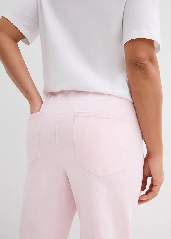 Pantalon palazzo &agrave; taille haute et &eacute;lastiqu&eacute;e, bonprix