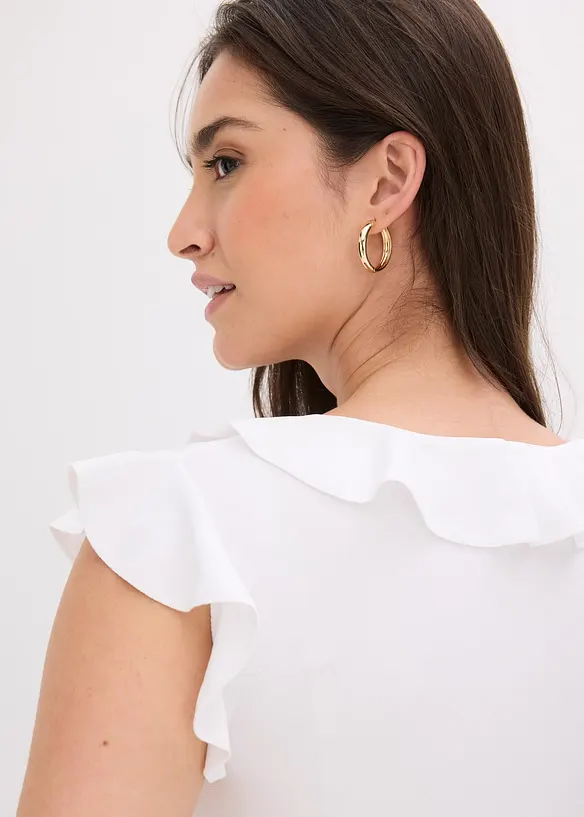 T-shirt &agrave; volants, bonprix