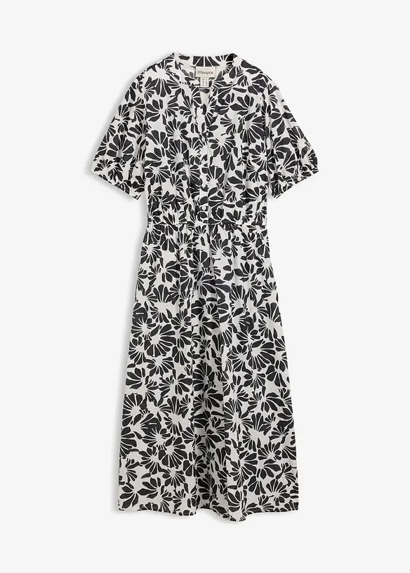 Robe midi ample, 100% coton, bonprix