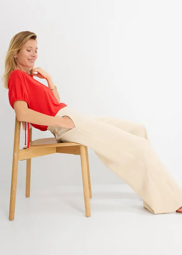 Pantalon palazzo en viscose majoritaire, bonprix