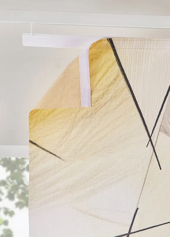 Voilage coulissant &agrave; imprim&eacute; r&eacute;tro (1&nbsp;pce), bonprix